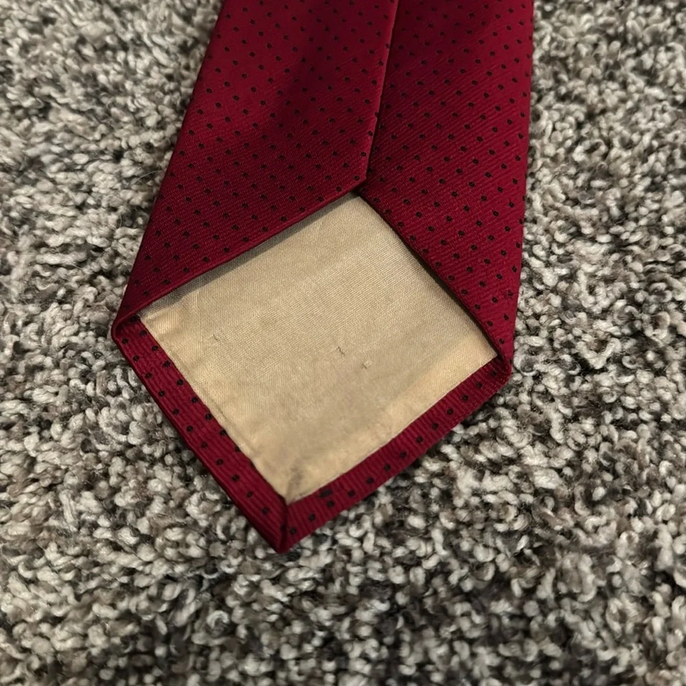 Red/Black Dot Pattern Neck Tie Men’s Accessory